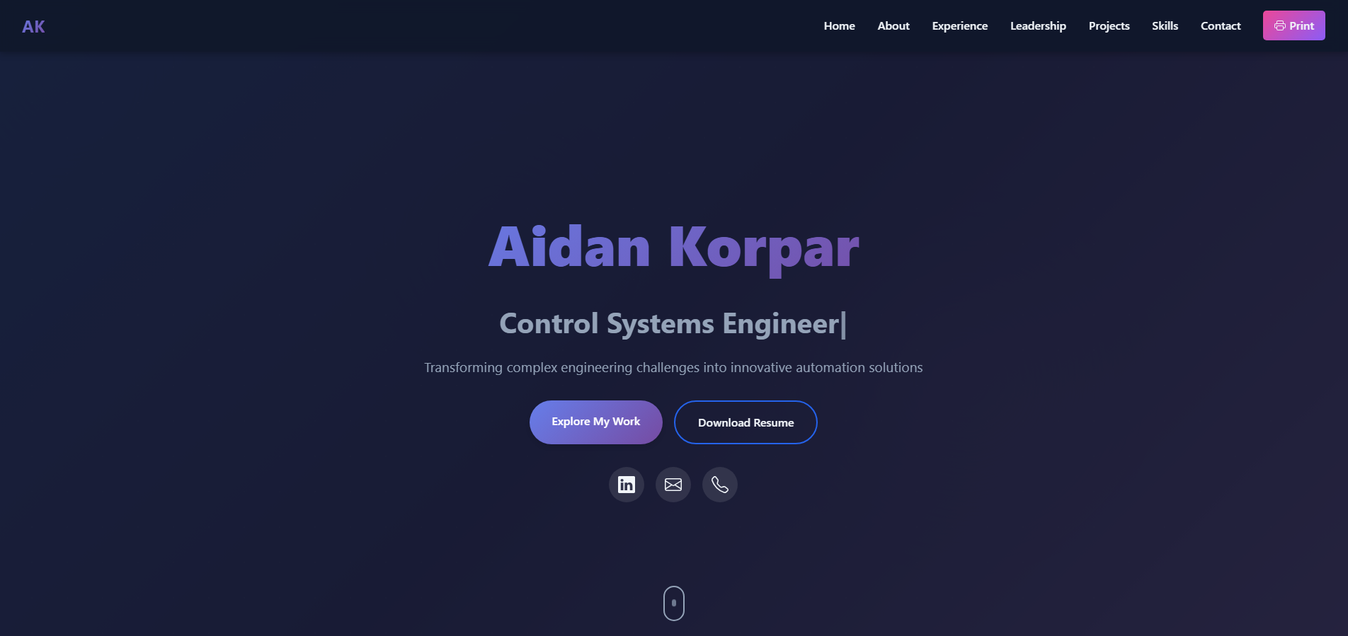 Professional ePortfolio Website